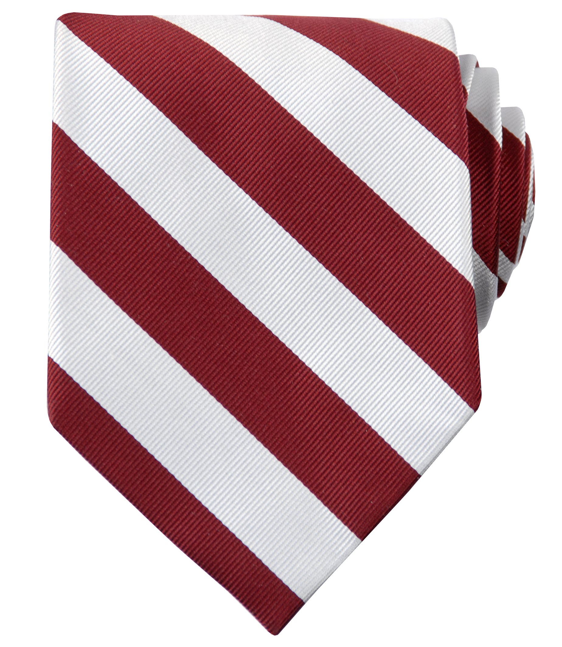 Collegiate Tie- Maroon/White