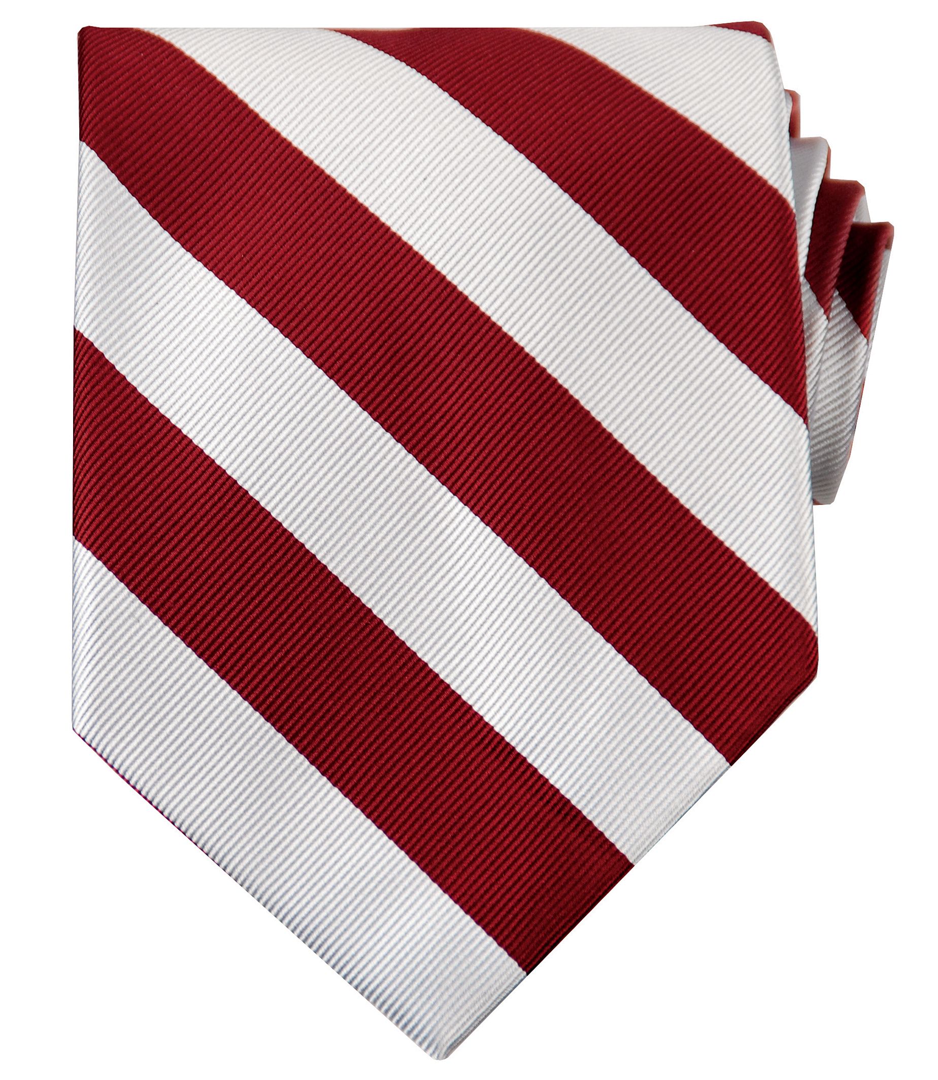 Collegiate Tie-Scarlet/White