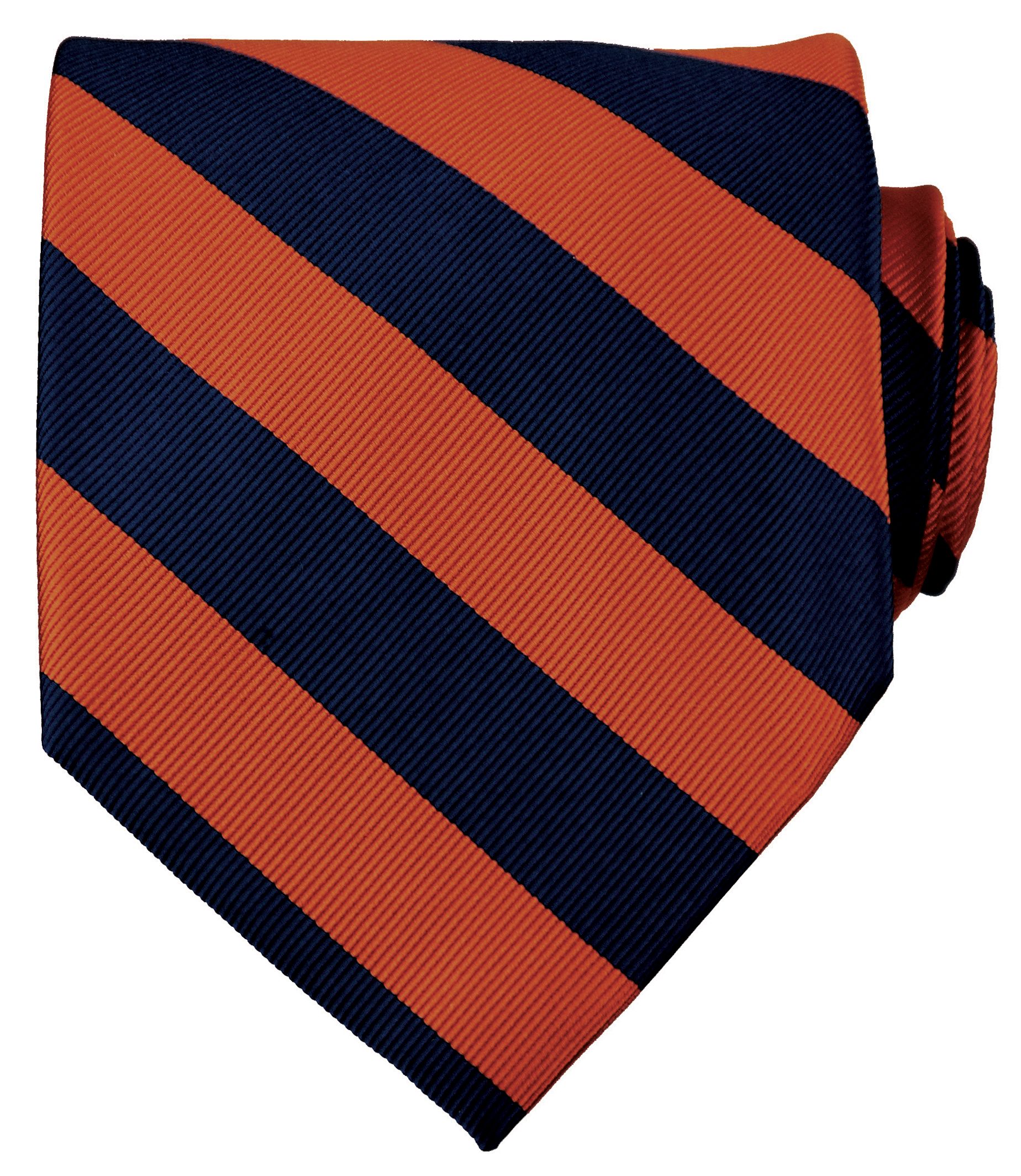 Collegiate Tie-Burnt Orange/Navy