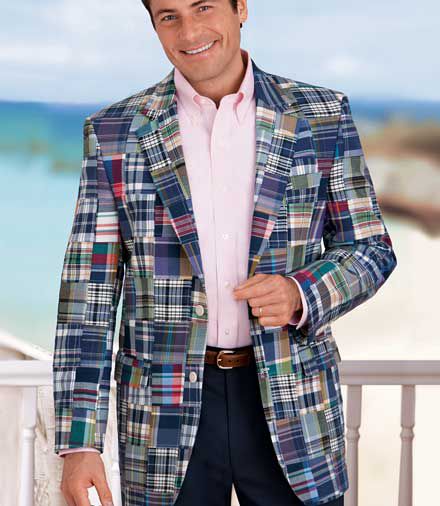 Patchwork Madras 2-Button Sportcoat