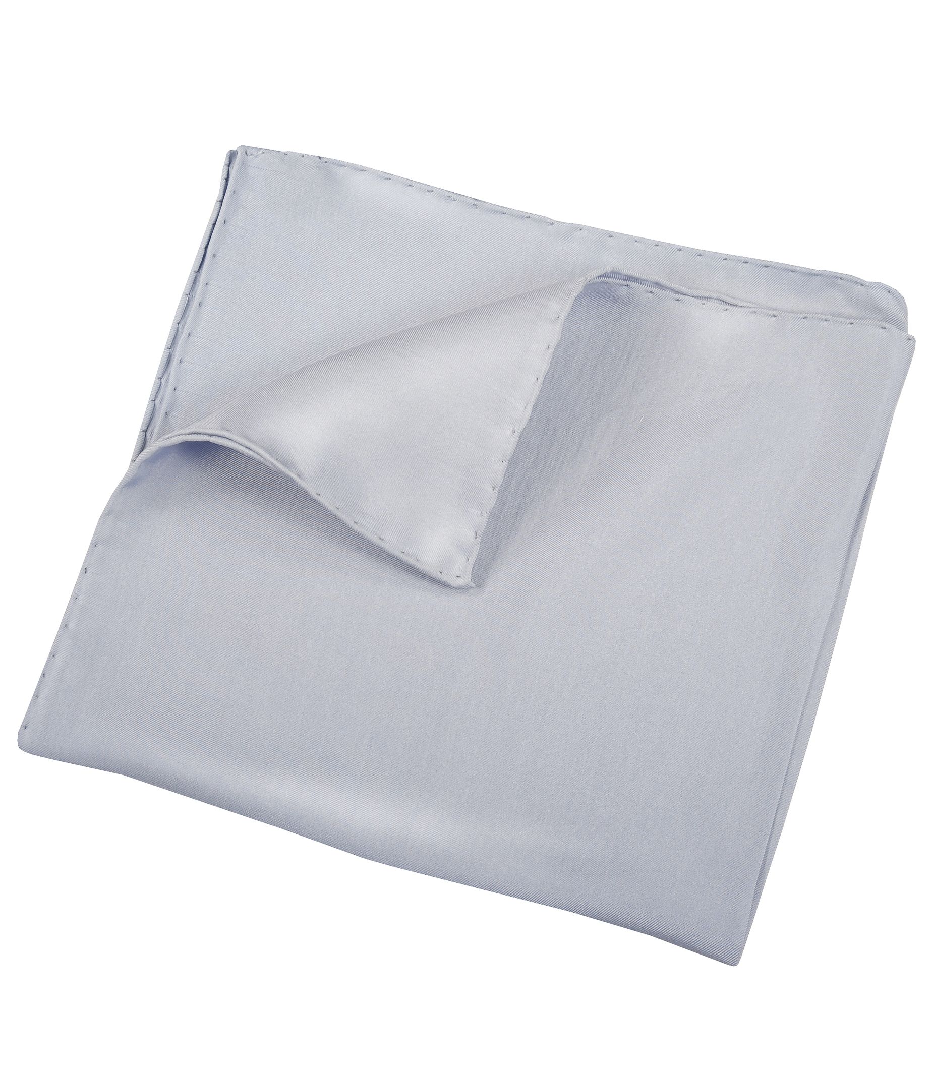 Solid Silk Pocket Squares- Light Blue