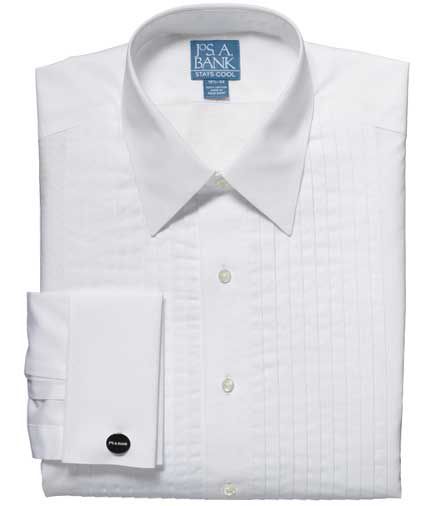Stays Cool 8 Pleat Tennis Collar Dress Shirt
