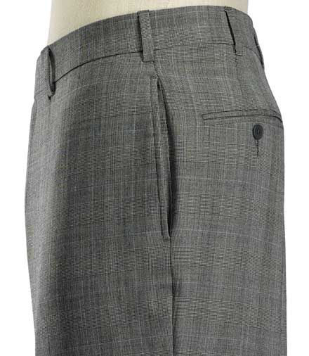 Traveler Suit Separate Plain Front Trousers
