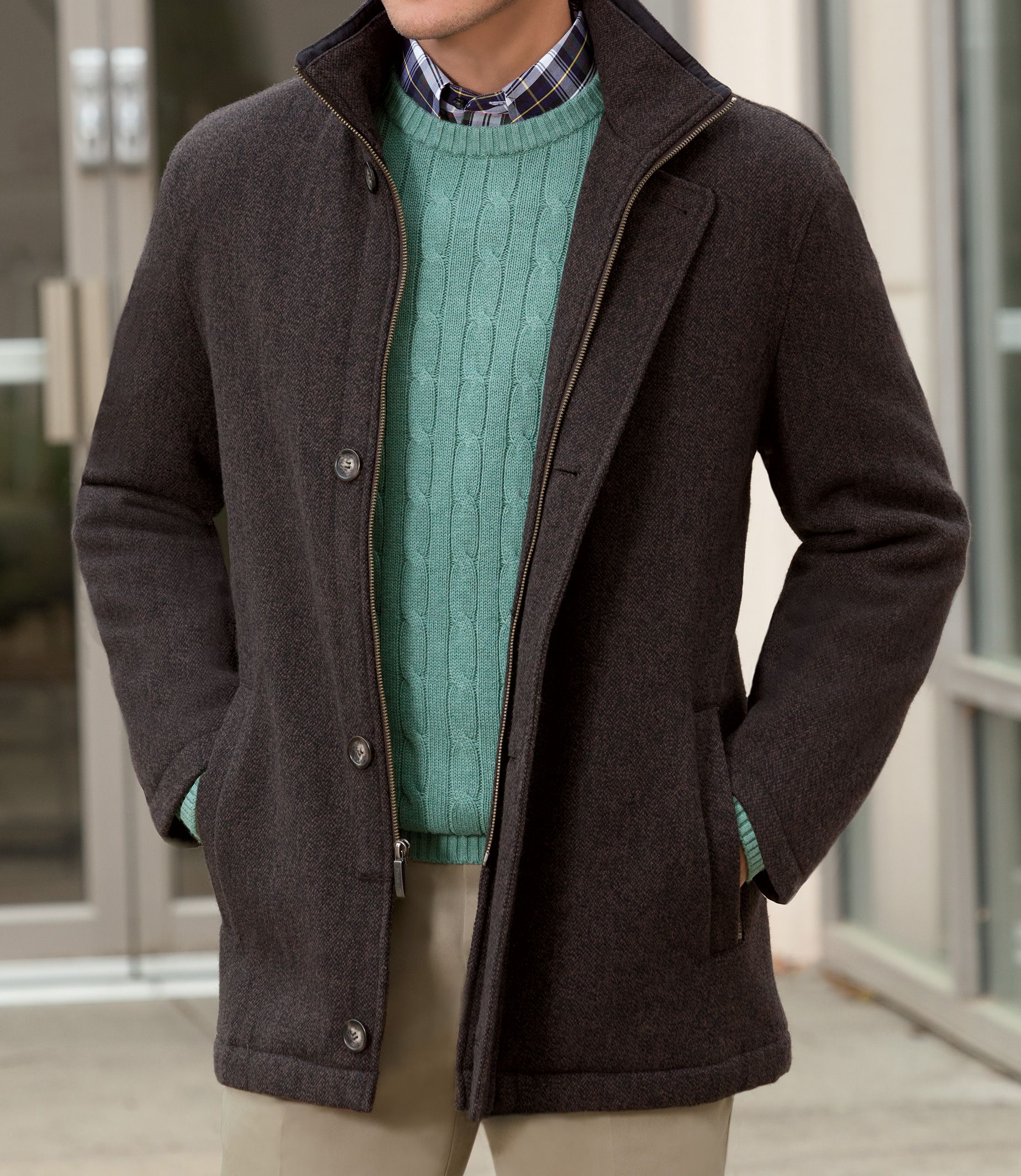 JosBank : Tweed Button Front Jacket : Men's clothing (dress & casual) > Outerwear