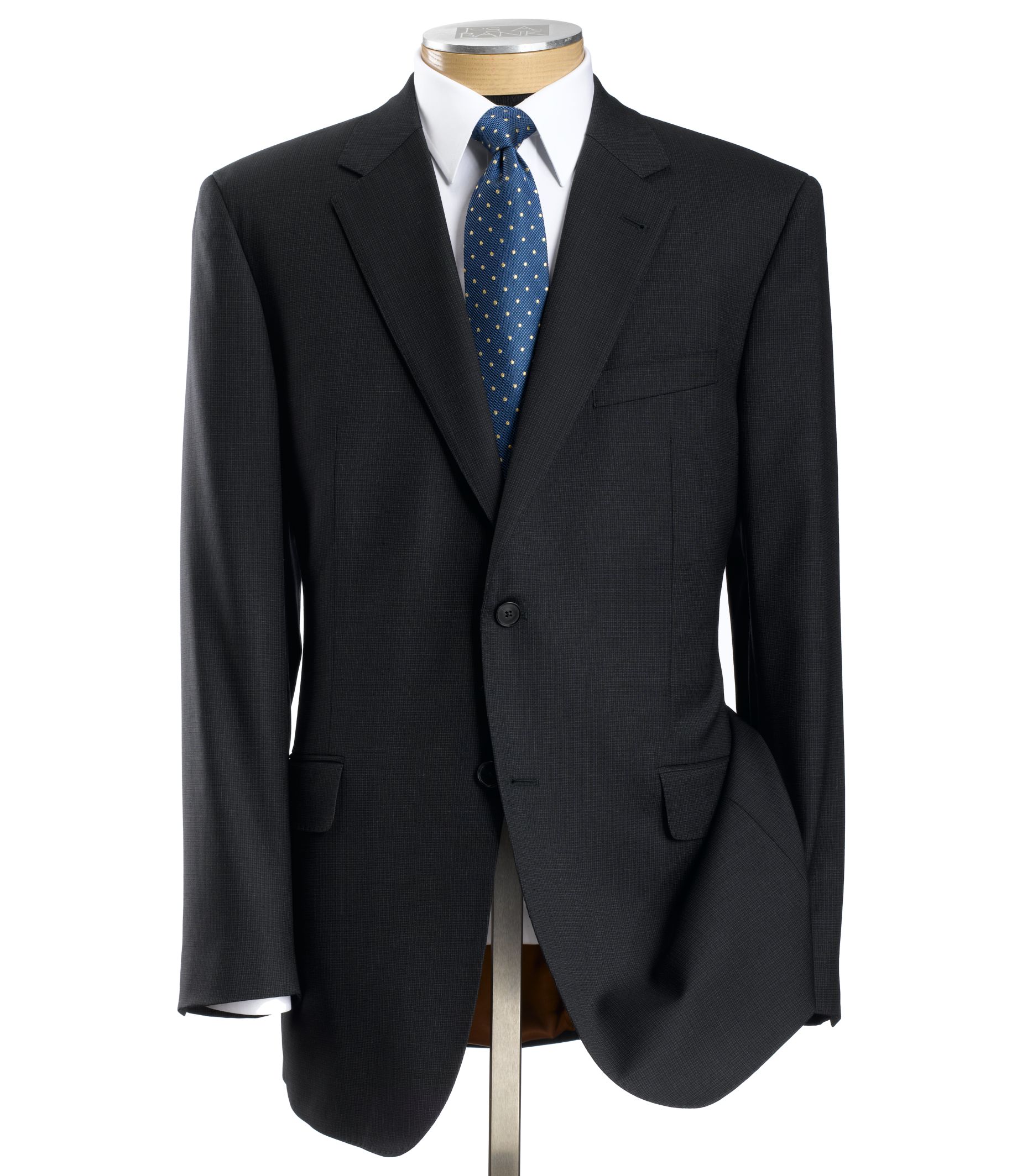 JosBank : Joseph 2 Button Wool Suit- Grey Mini Weave : Men's clothing (dress & casual) > Suits