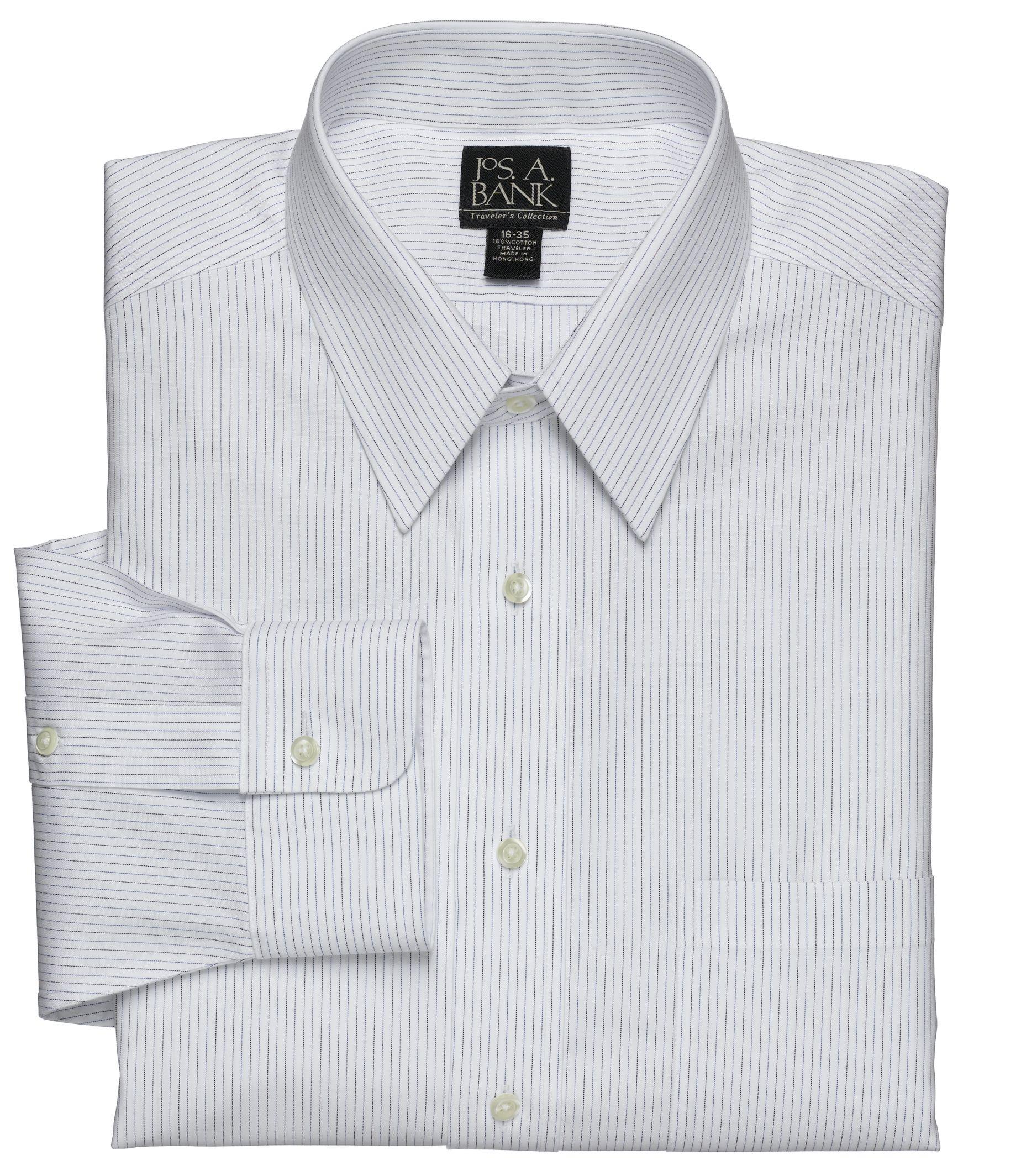 Traveler Wrinkle-Free Point Collar Dress shirt- 2 for $99