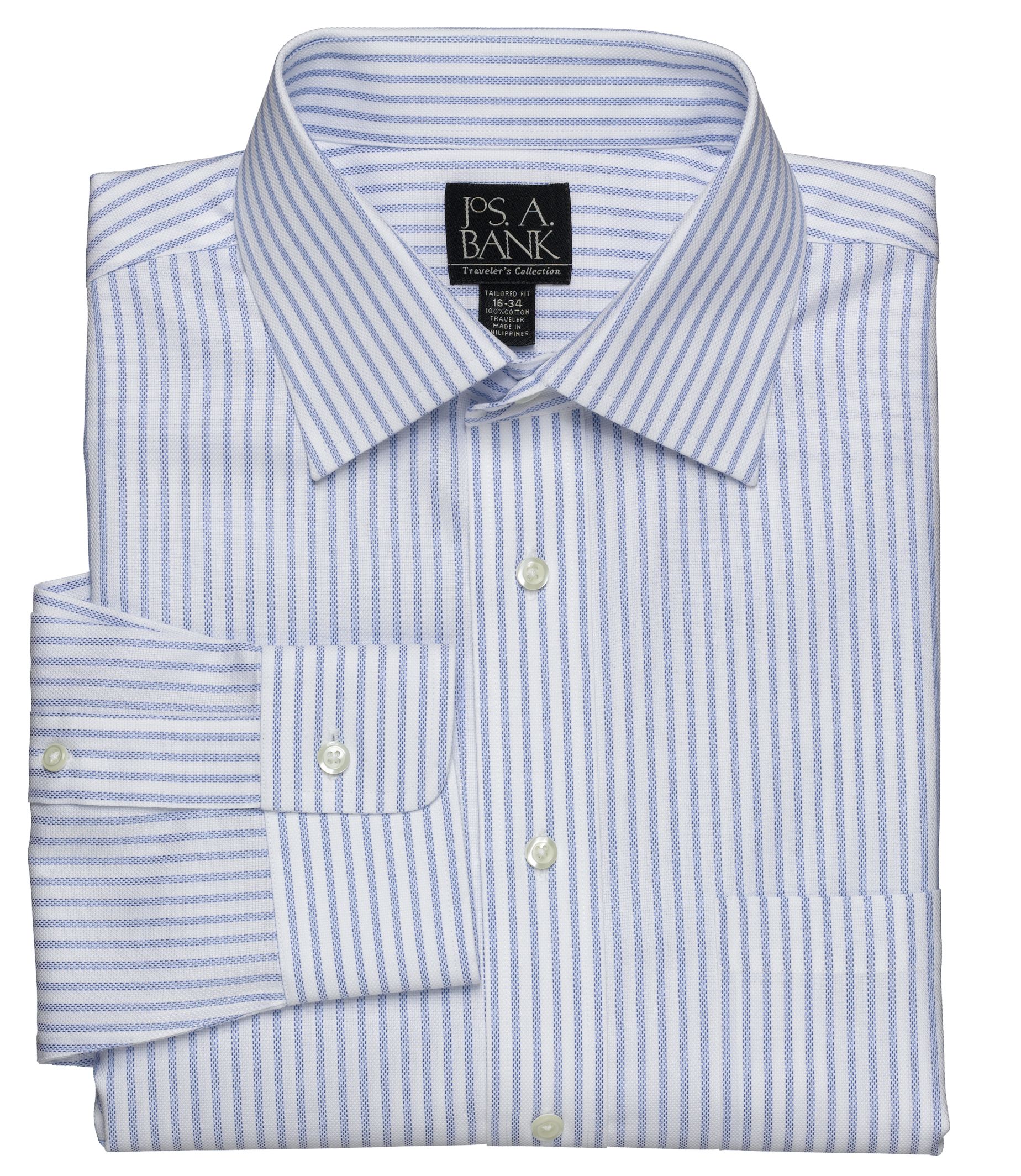 Traveler Tailored Fit Spread Collar Dress Shirt
