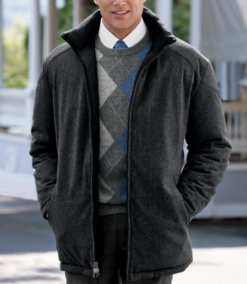 JoS. A. Bank Wool/down Reversible Jacket