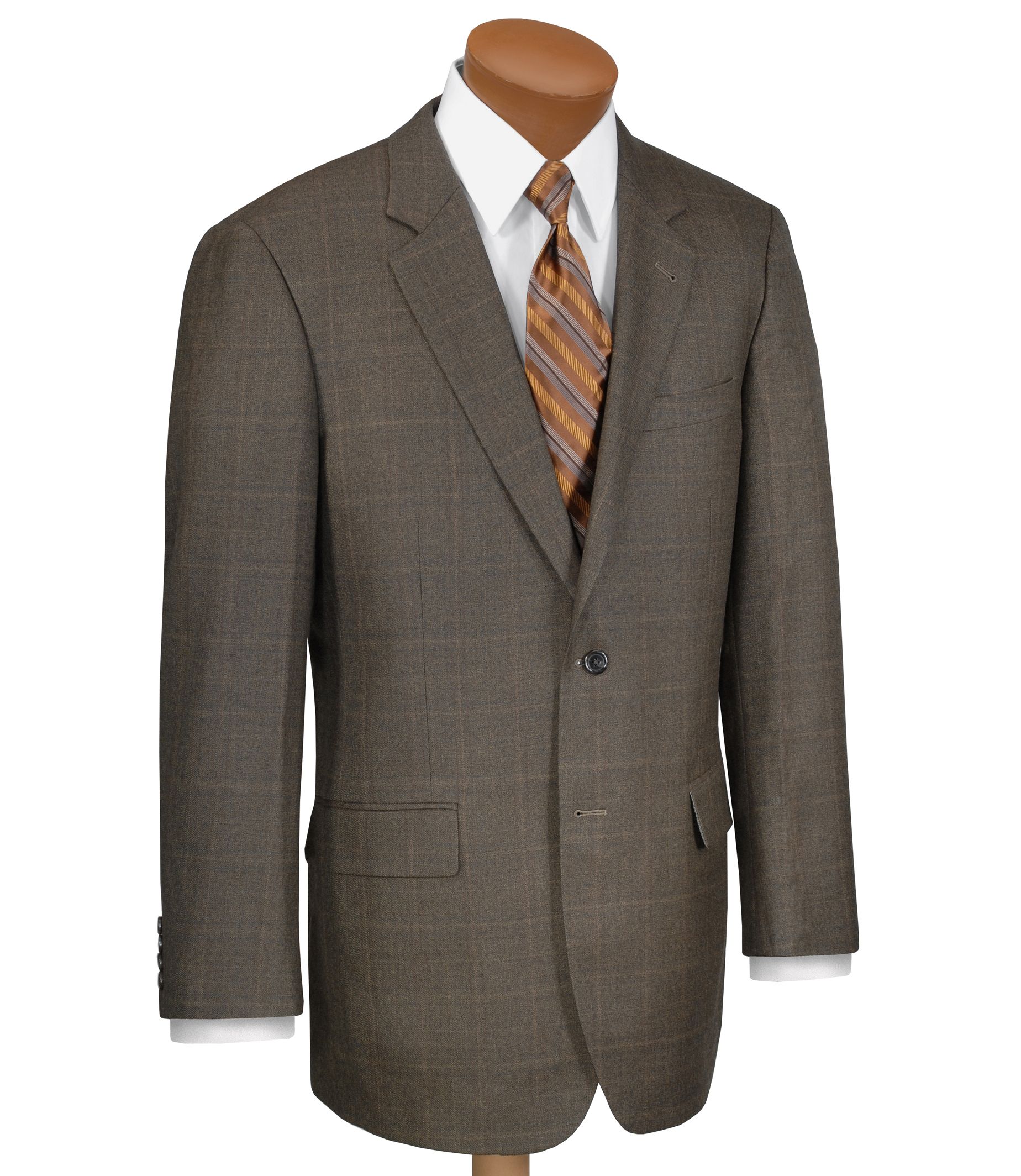 Signature 2-Button Olive Muted Windowpane Sportcoat
