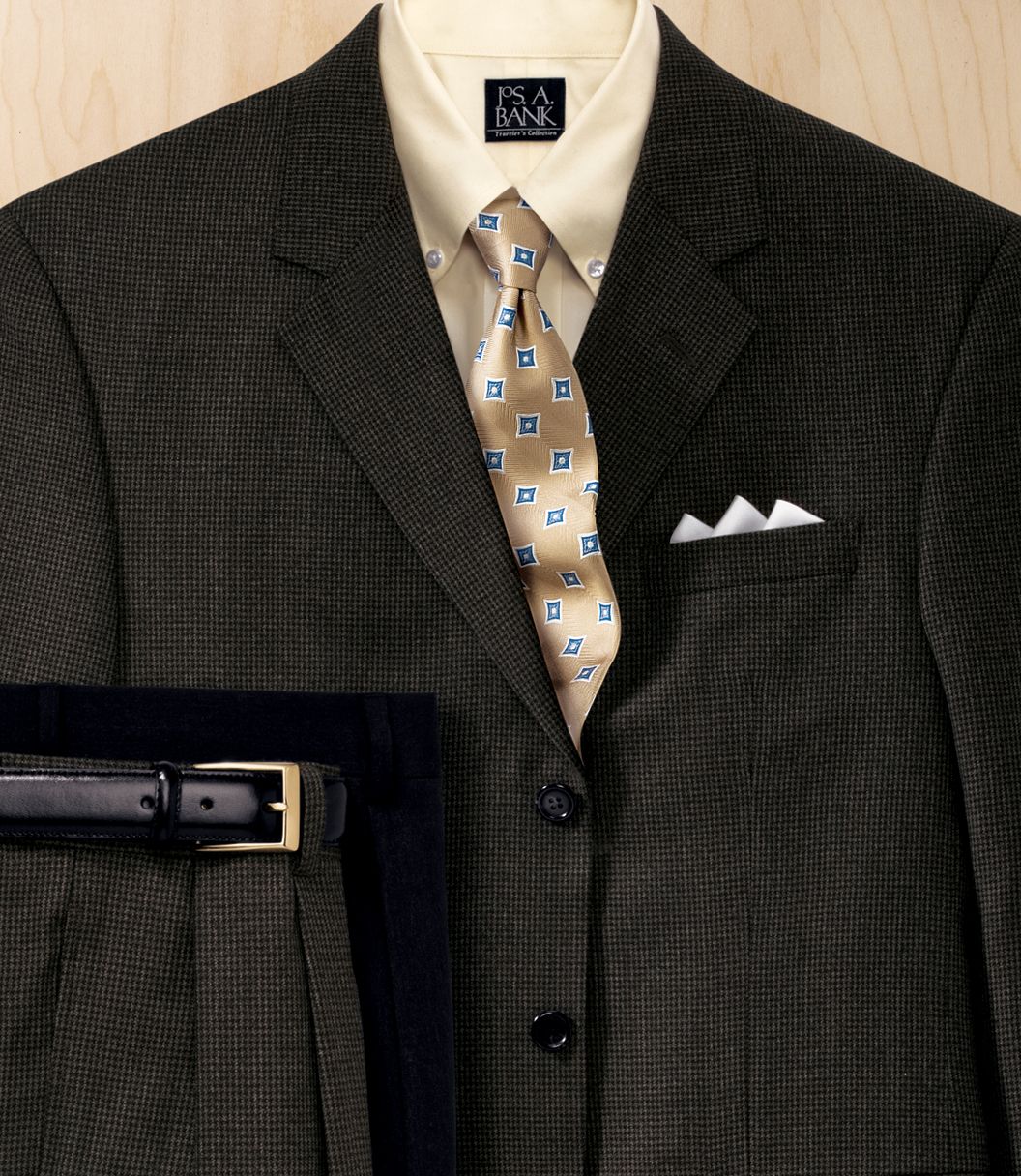Jos. A. Bank Trio 2button Wool Suit Qualith