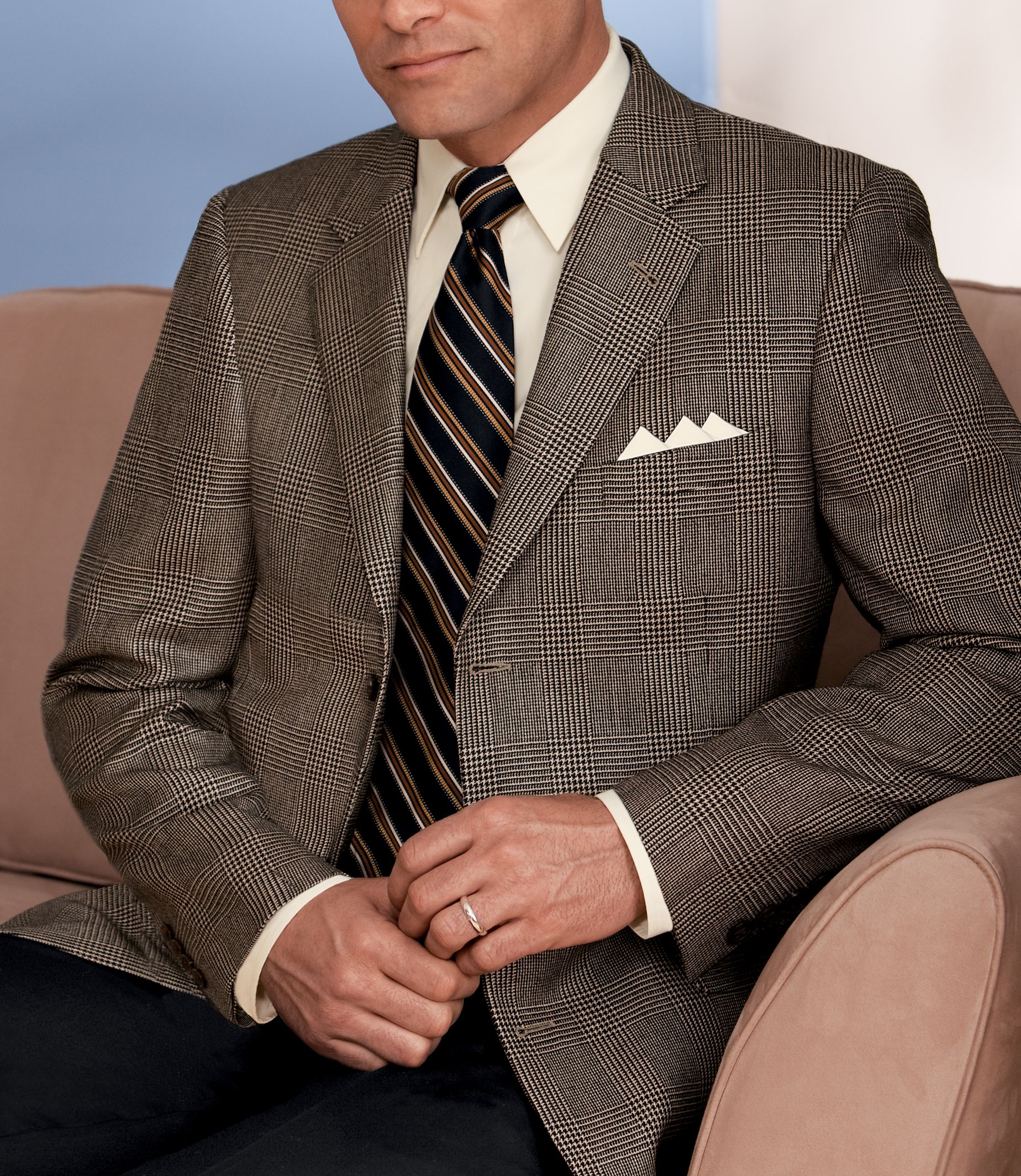 New! Signature Imperial Blend 2-Button Plaid Sportcoat