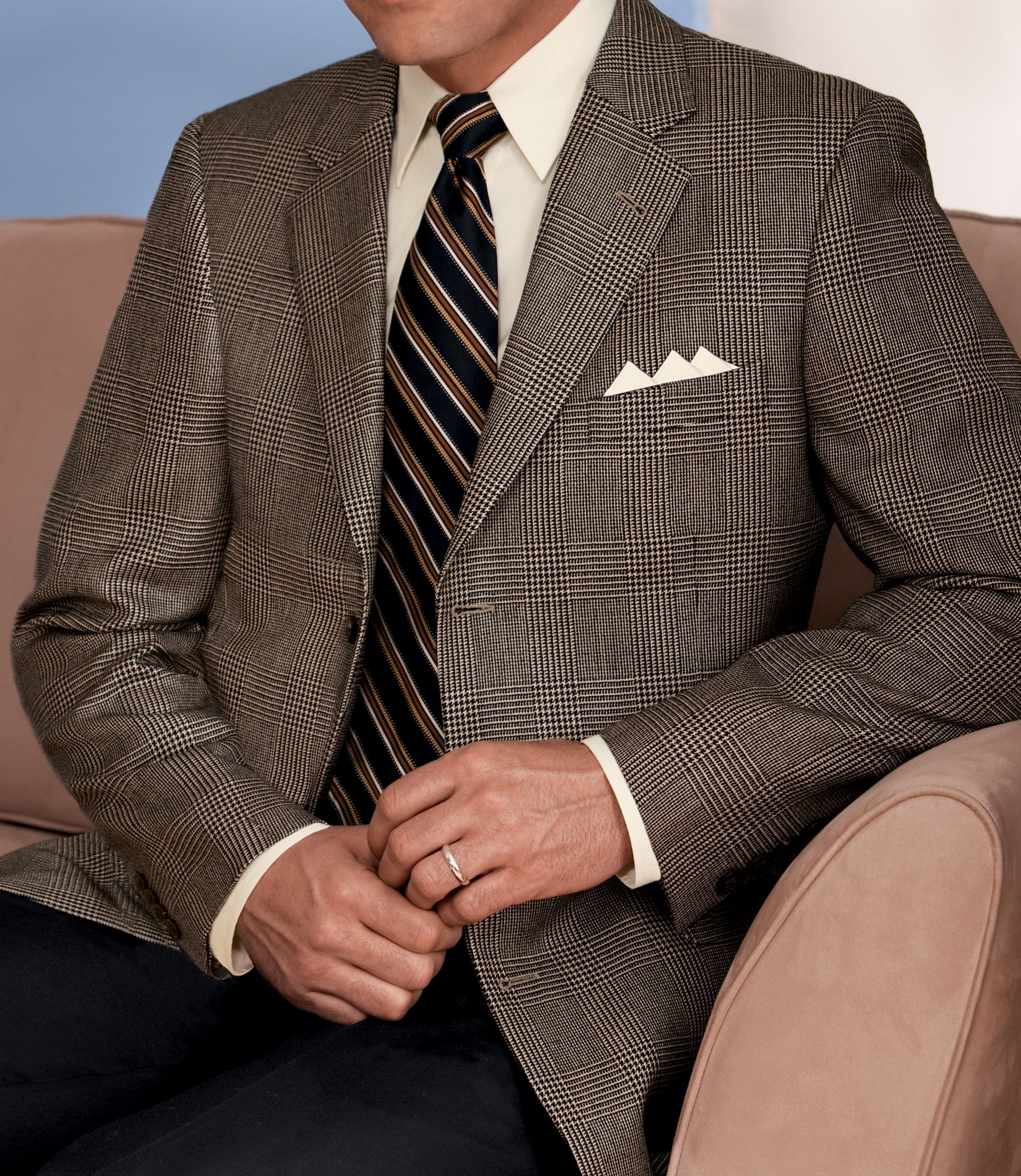 New! Signature Imperial Blend 3-Button Plaid Sportcoat