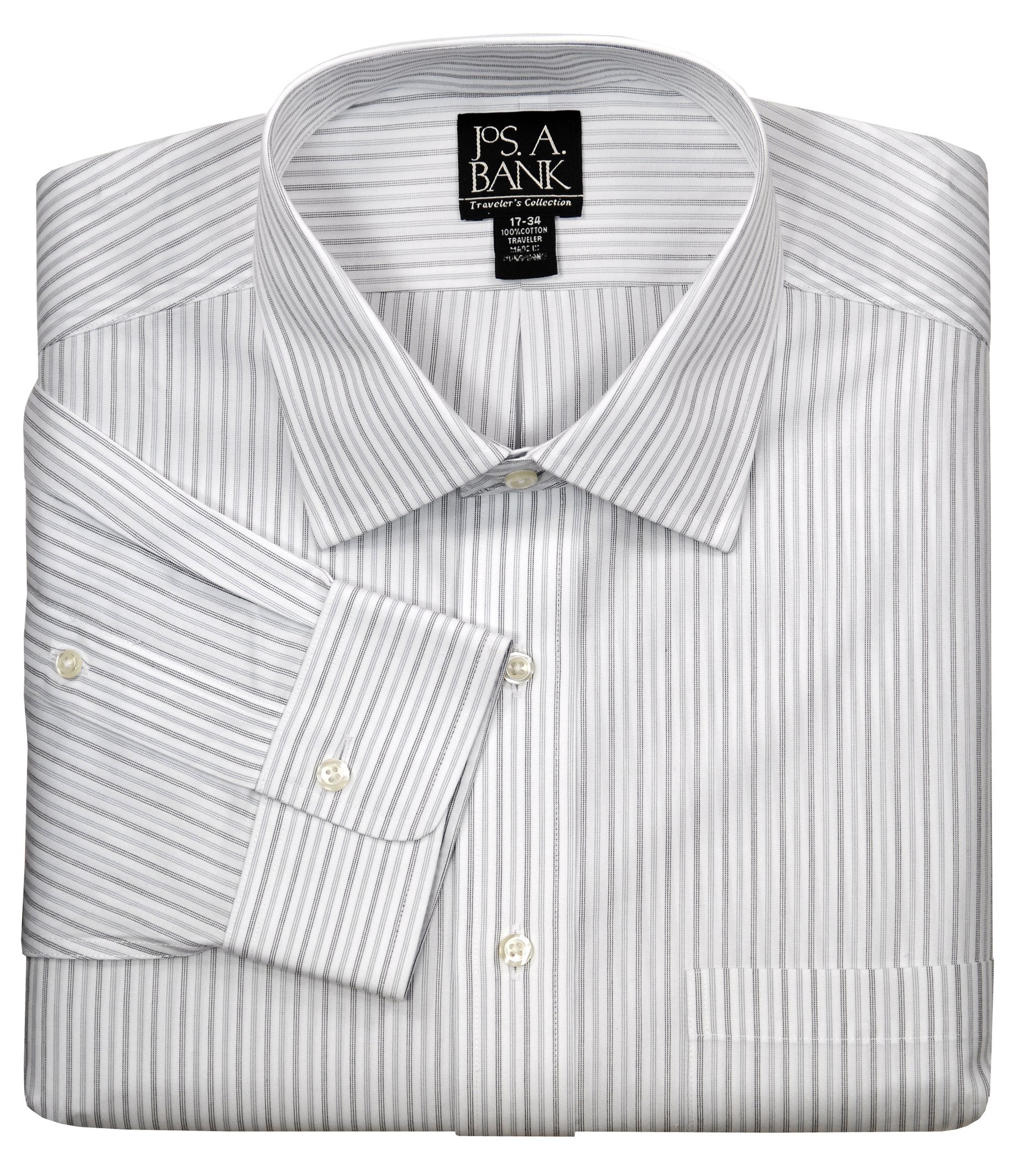 Traveler Wrinkle-Free Spread Collar Dress Shirt