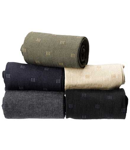 Ribbed Square Over-the-Calf Socks