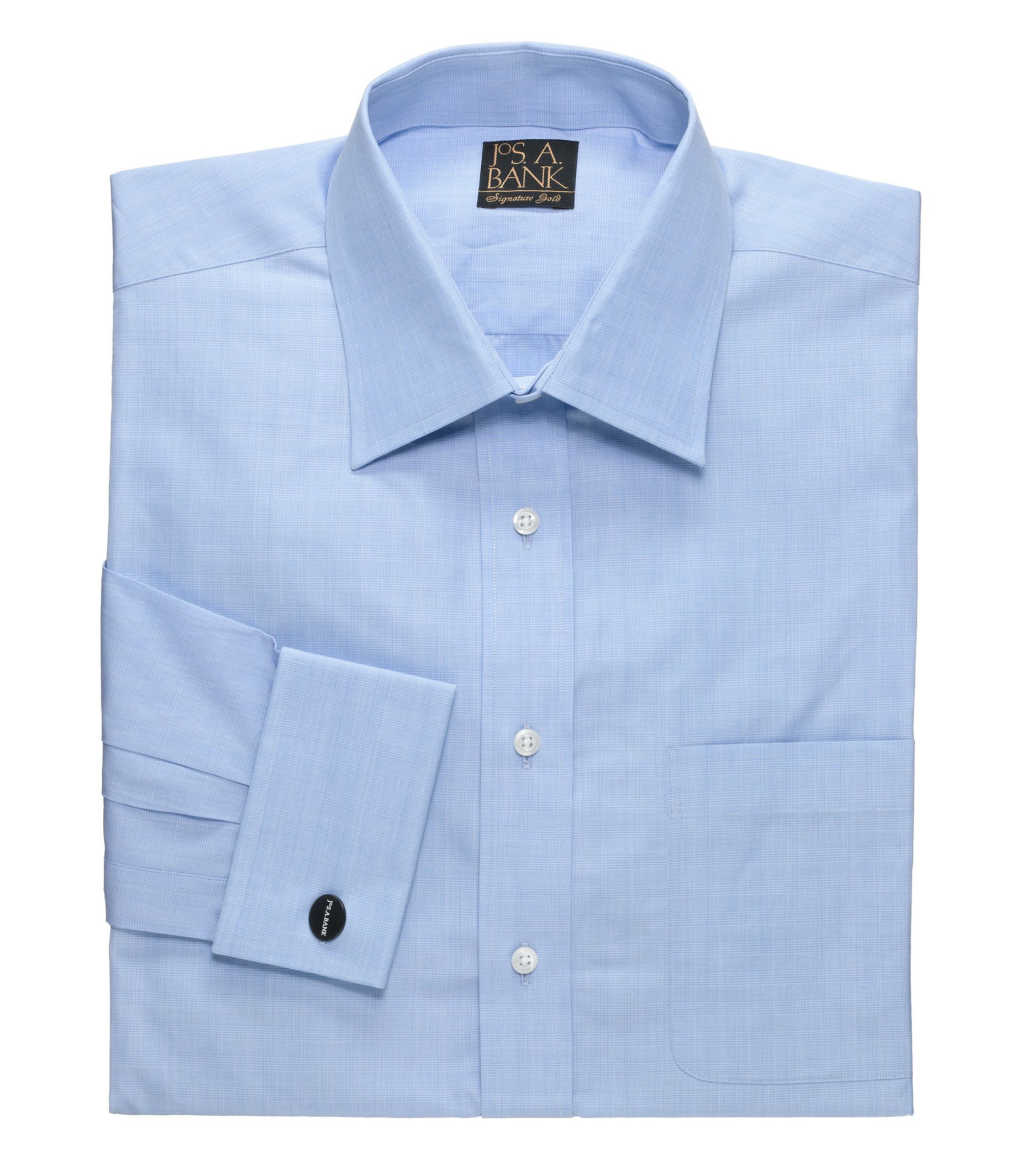 Signature Gold Spread Collar, French Cuff Dress Shirt