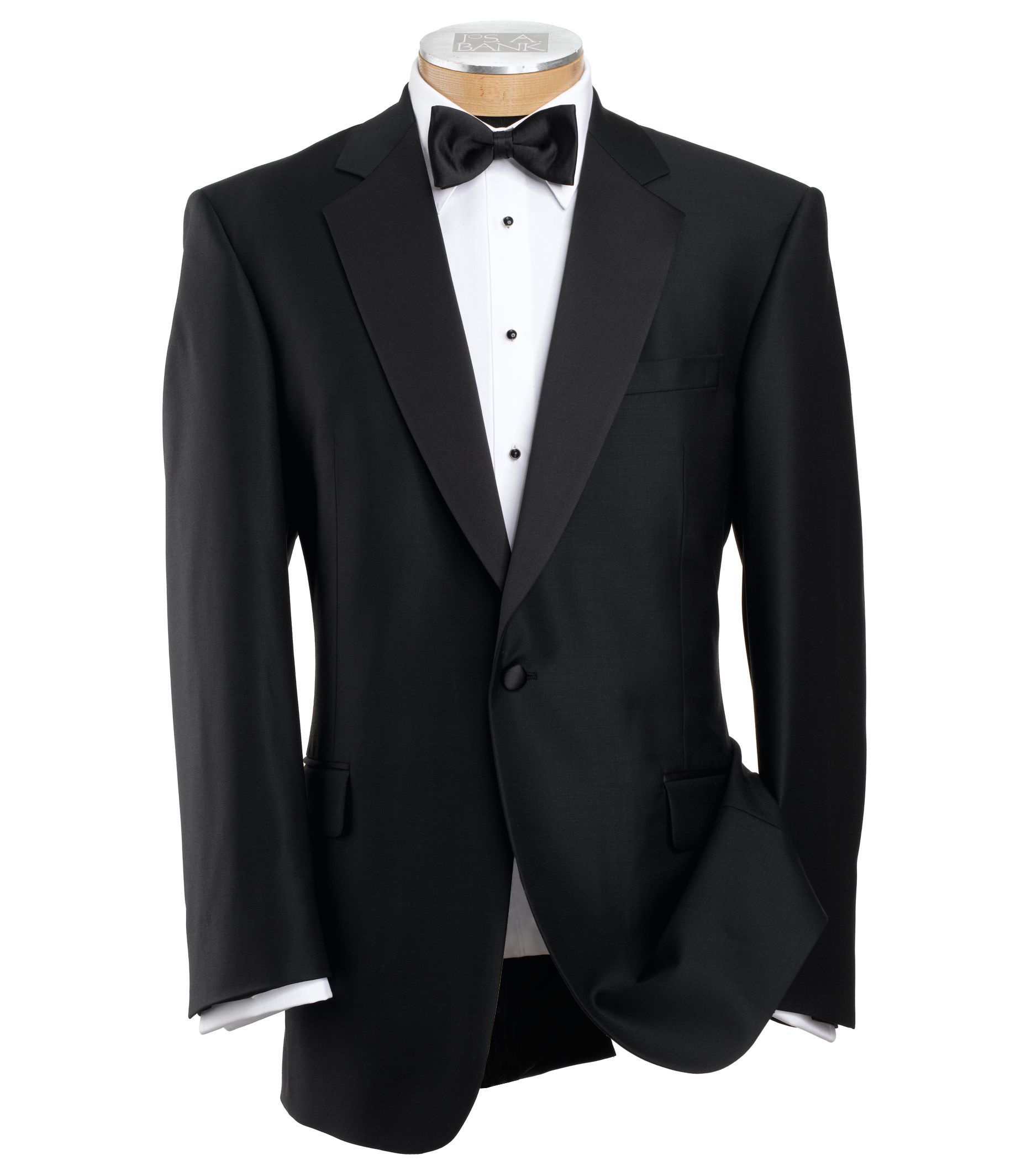 JosBank : Signature Black Notch Lapel Tuxedo Jacket : Men's clothing (dress & casual) > Suits