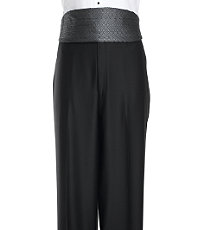 Signature Collection Traditional Fit Flat Front Tuxedo Separate Pants