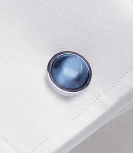 Light Blue Catseye Cufflinks