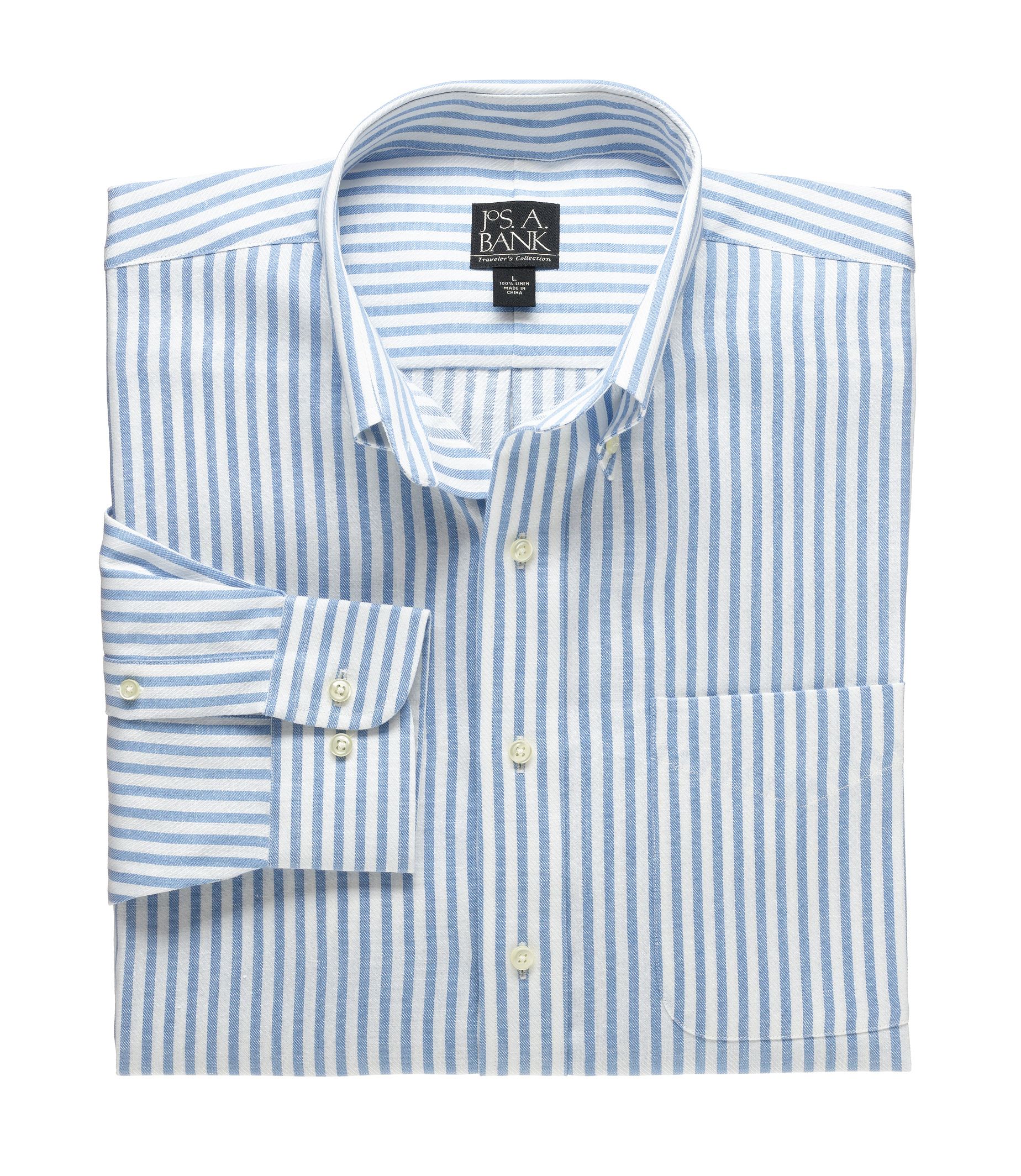Traveler Patterned Linen Sportshirt
