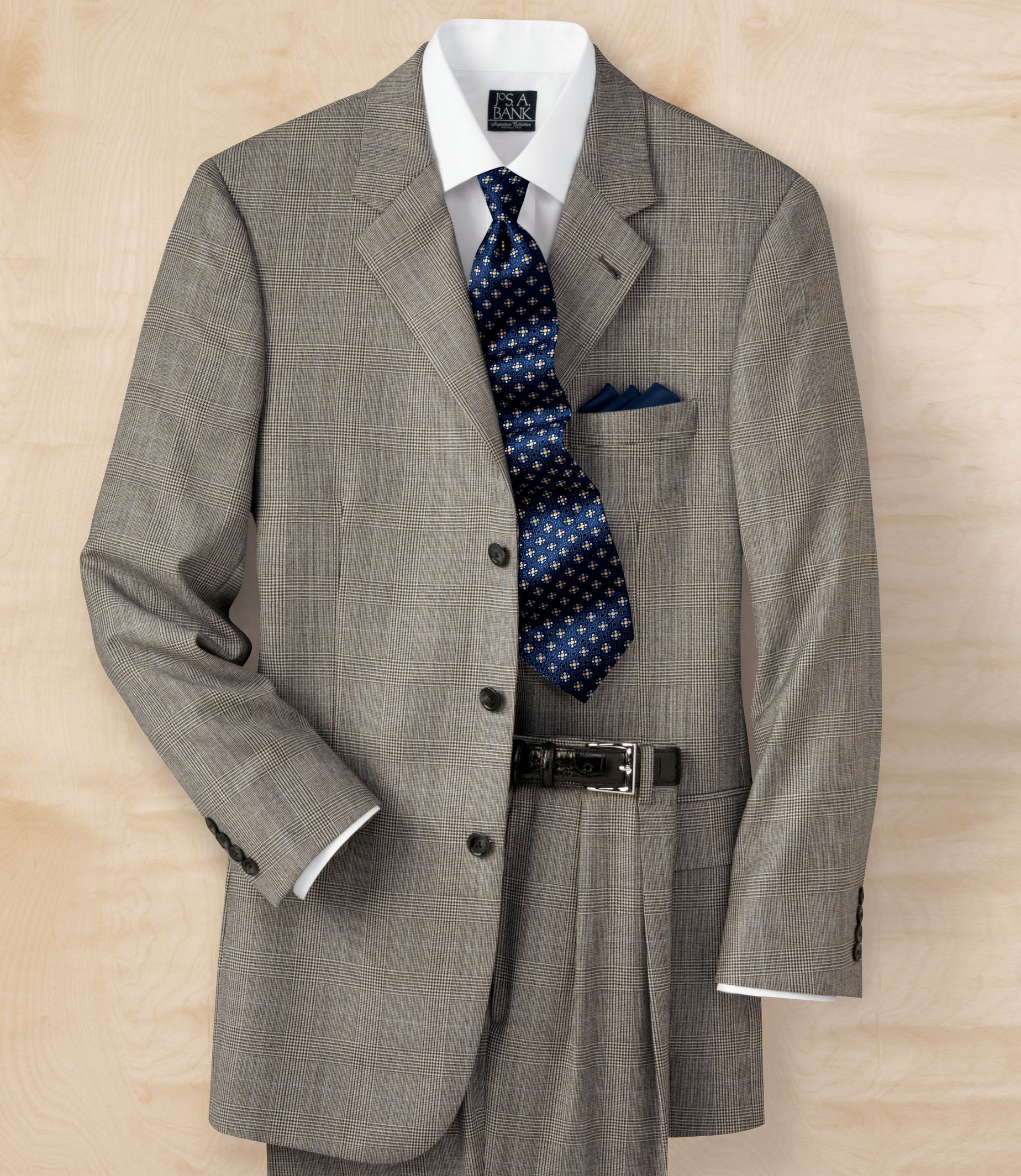 Signature 3-Button Wool Suit- In 8 Patterns
