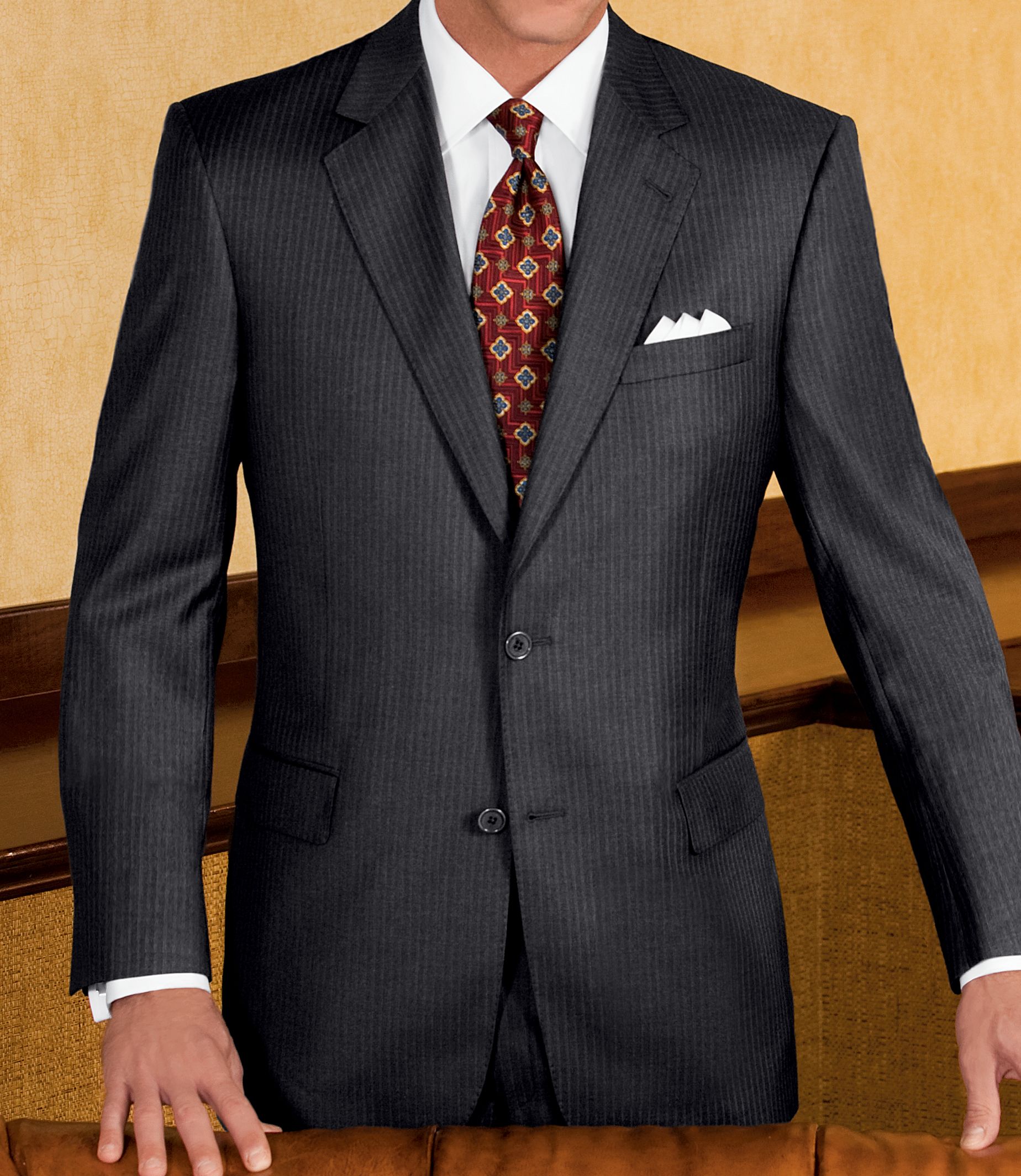 Signature Gold 2-Button Wool Suit