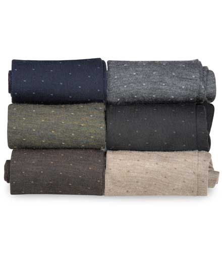 JosBank : Heather Dot OTC Socks : Men's clothing (dress & casual) > Accessories
