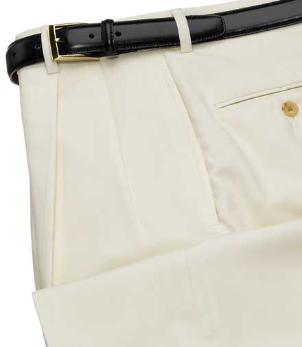 JosBank : Executive Wool Gabardine Pleated Front Trouser : Men's clothing (dress & casual) > Pants