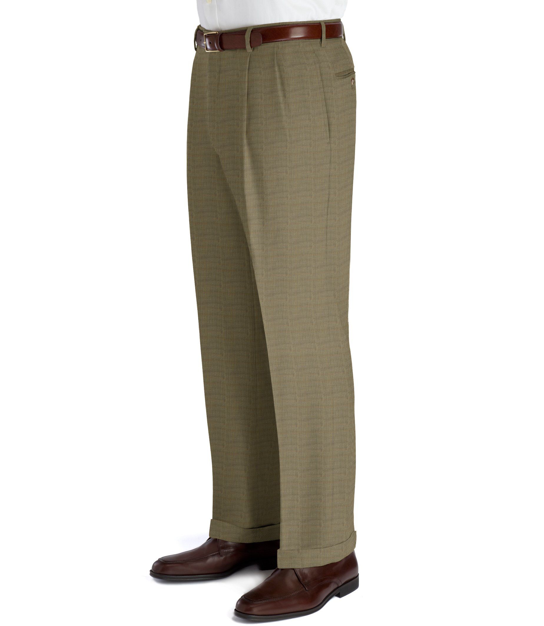 Executive Wool Pleated Front Trouser