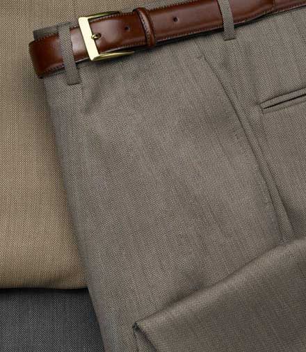 Signature Year-Round Plain Front Crowsfoot Trousers- 3 for $299
