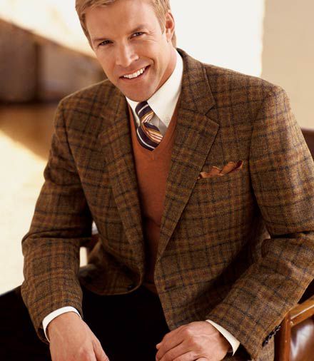 Executive 2-Button Harris Tweed Sportcoat
