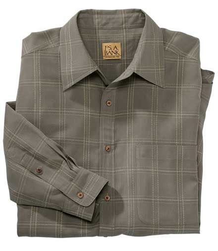 JosBank : VIP Long Sleeve Sportshirt : Men s clothing (dress & casual) > Shirts