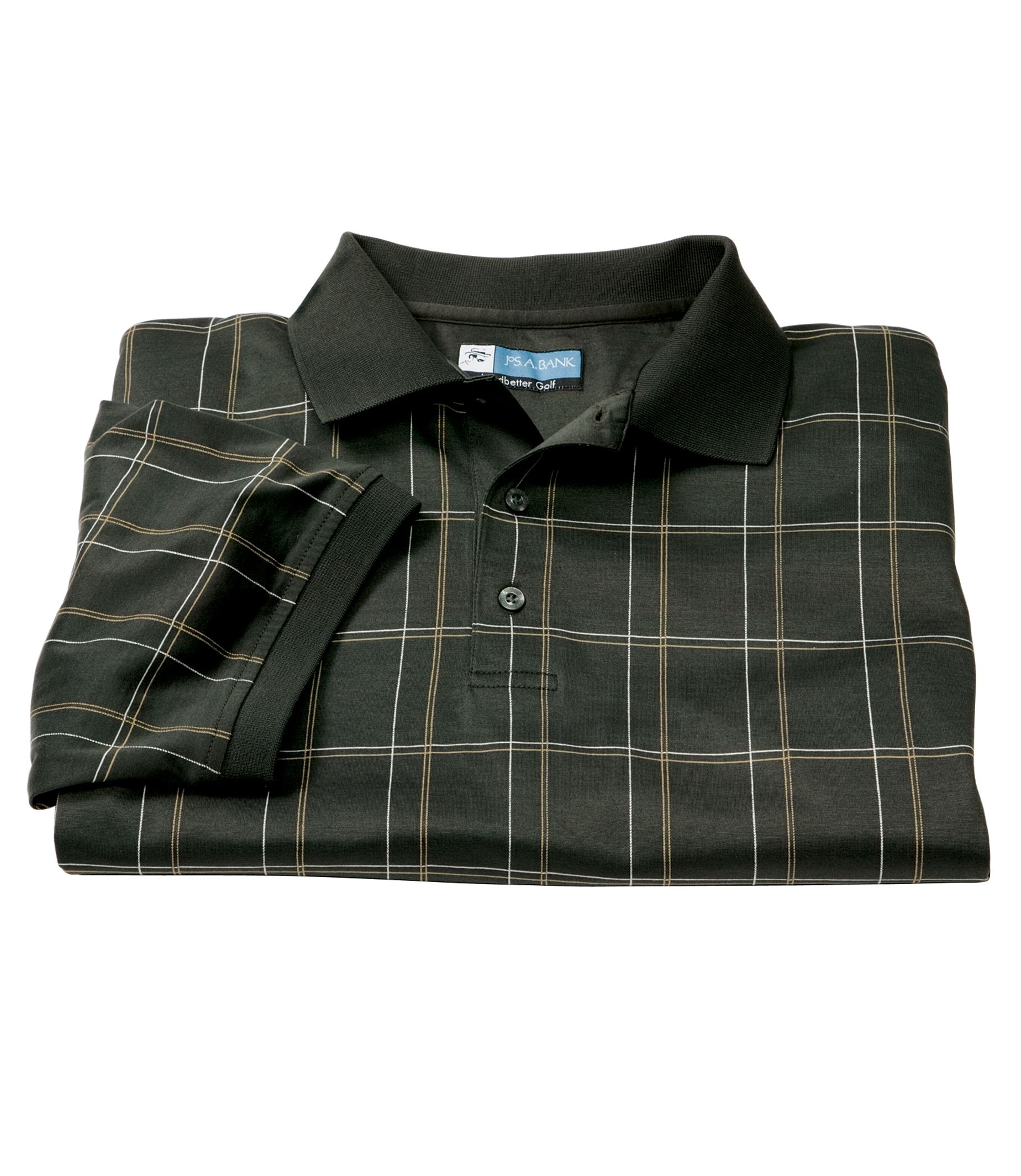 Leadbetter Stays Cool Windowpane Golf Polo