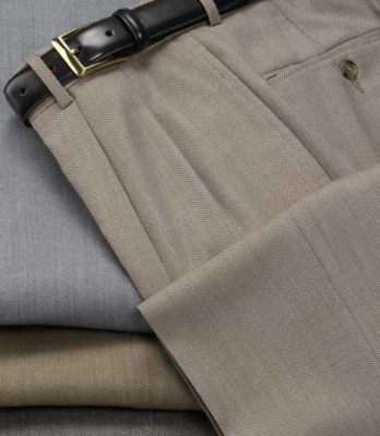 JoS. A. Bank Signature Diamondweave Pleated Front ...