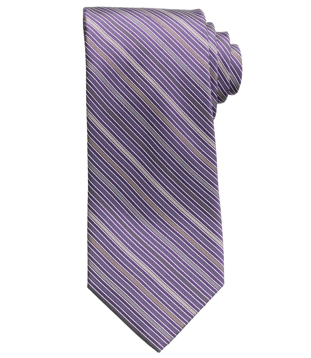 Joseph Purple Thin Stripe Tie