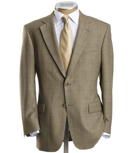 Signature 2-Button Wool Windowpane Sportcoat