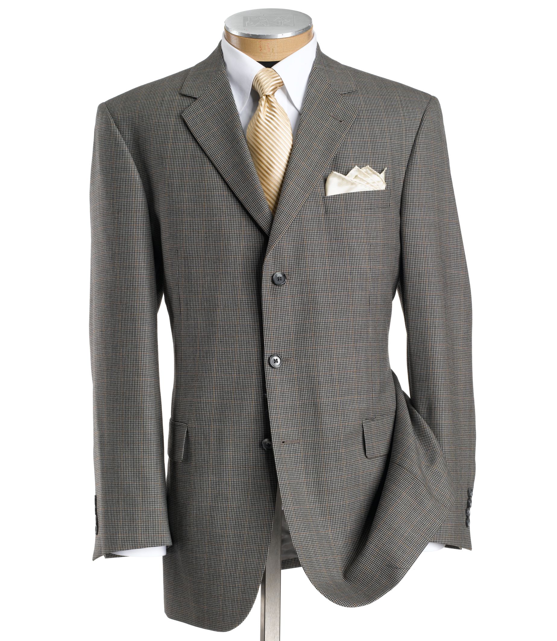 Signature 3-Button Wool Windowpane Sportcoat
