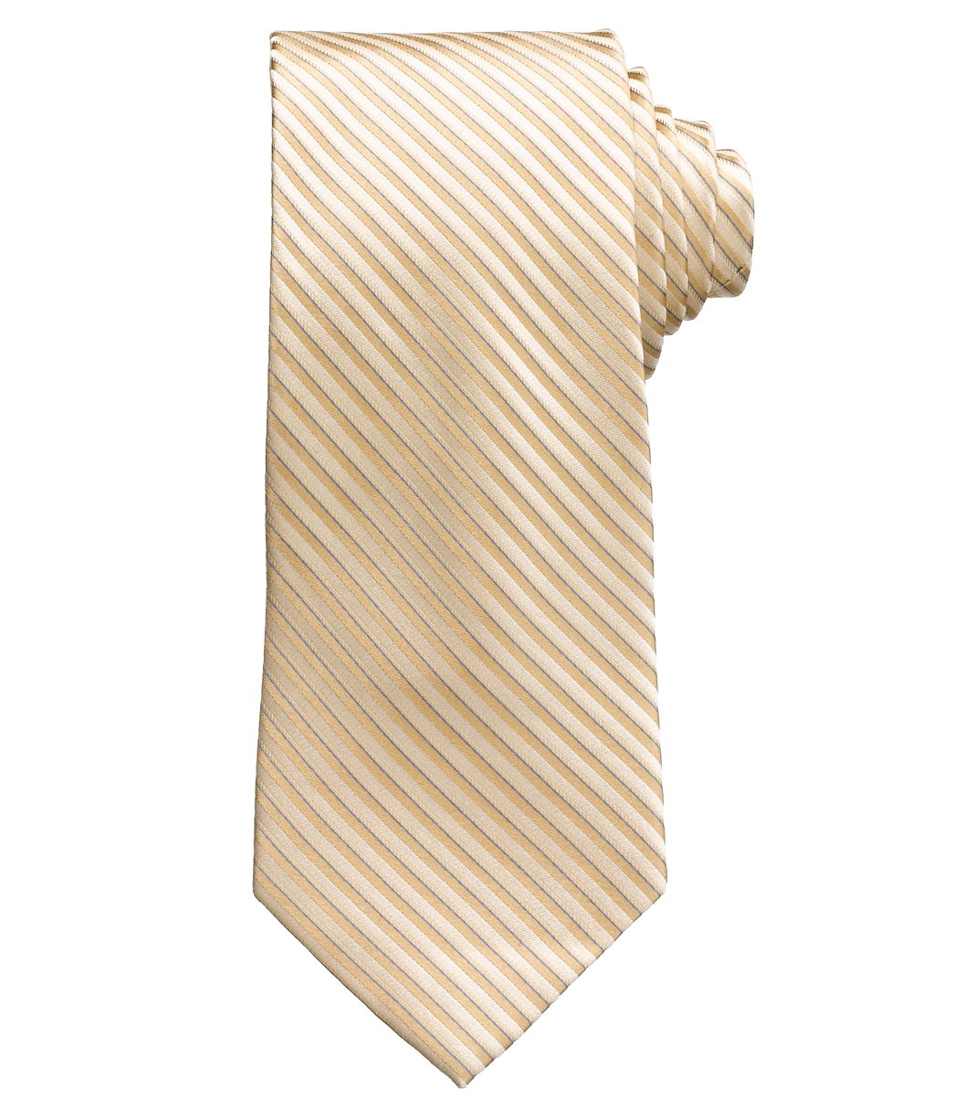 Joseph Gold Thin Stripe Tie