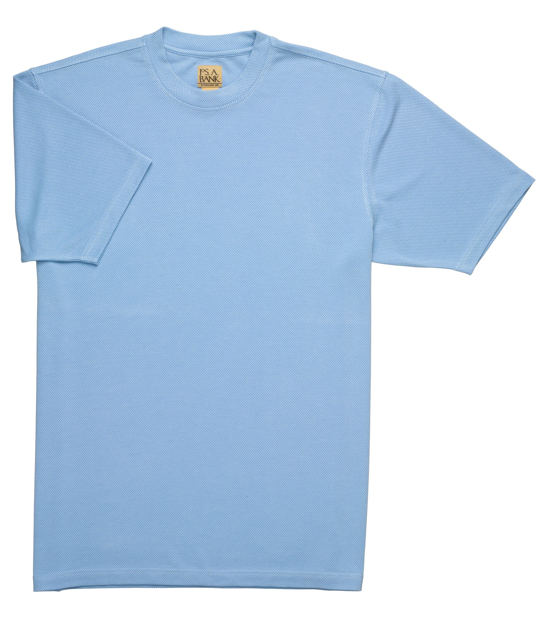 JosBank : Vip Textured Crew : Men s clothing (dress & casual) > Shirts