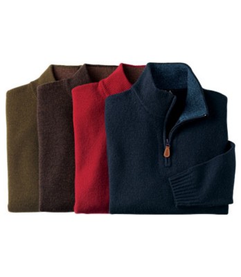 JoS. A. Bank Lambswool Half-zip Sweater