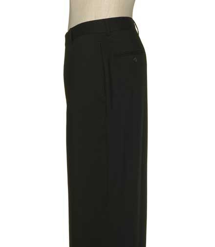 Business Express Plain Front Trousers- Navy Plaid