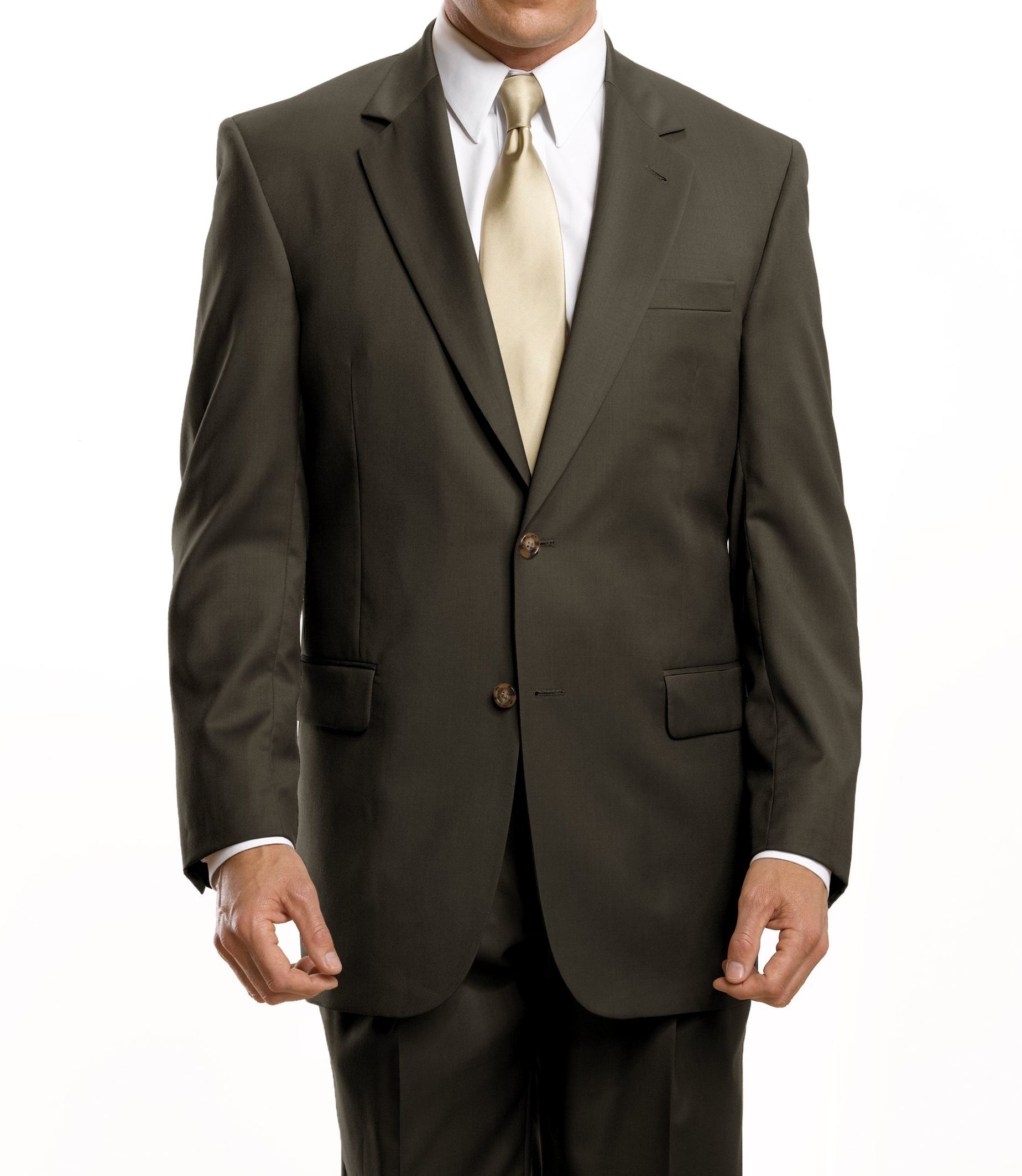 Business Express 2-Button Jacket- British Tan