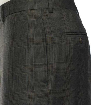 JoS. A. Bank Executive Patterned Wool Plain Front ...