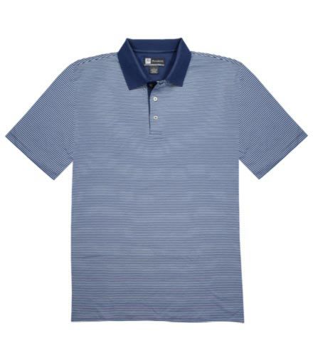 David Leadbetter Stays Cool Feeder Stripe Polo
