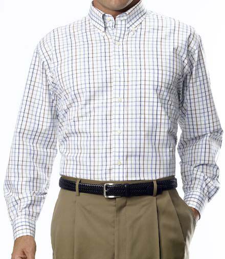 Traveler Patterned Poplin Buttondown Collar Sportshirt
