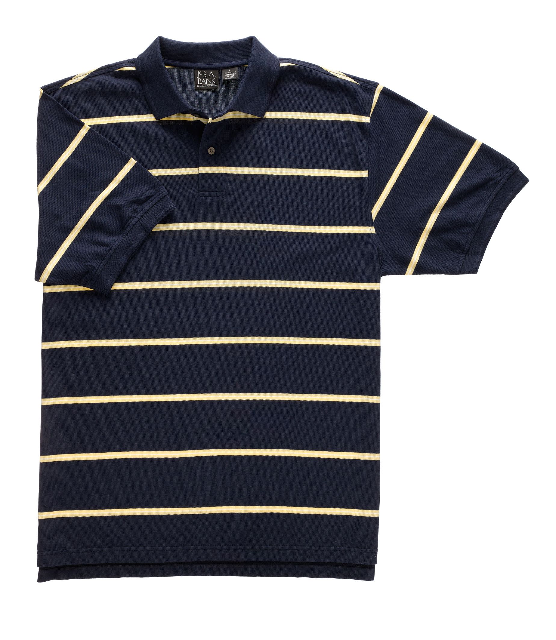 Traveler Mini Stripe Short Sleeve Polo