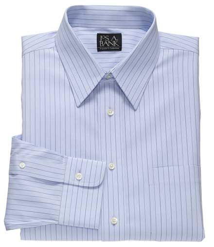 Traveler Point Collar Fineline Pinpoint Dress Shirt