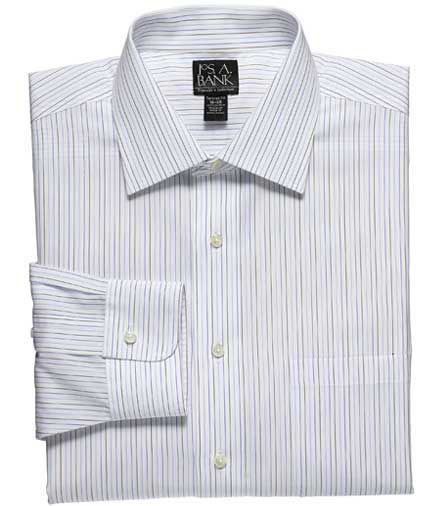 Traveler Spread Collar Stripe Dress Shirt Big or Tall- Buy 4, Get 50% OFF!

