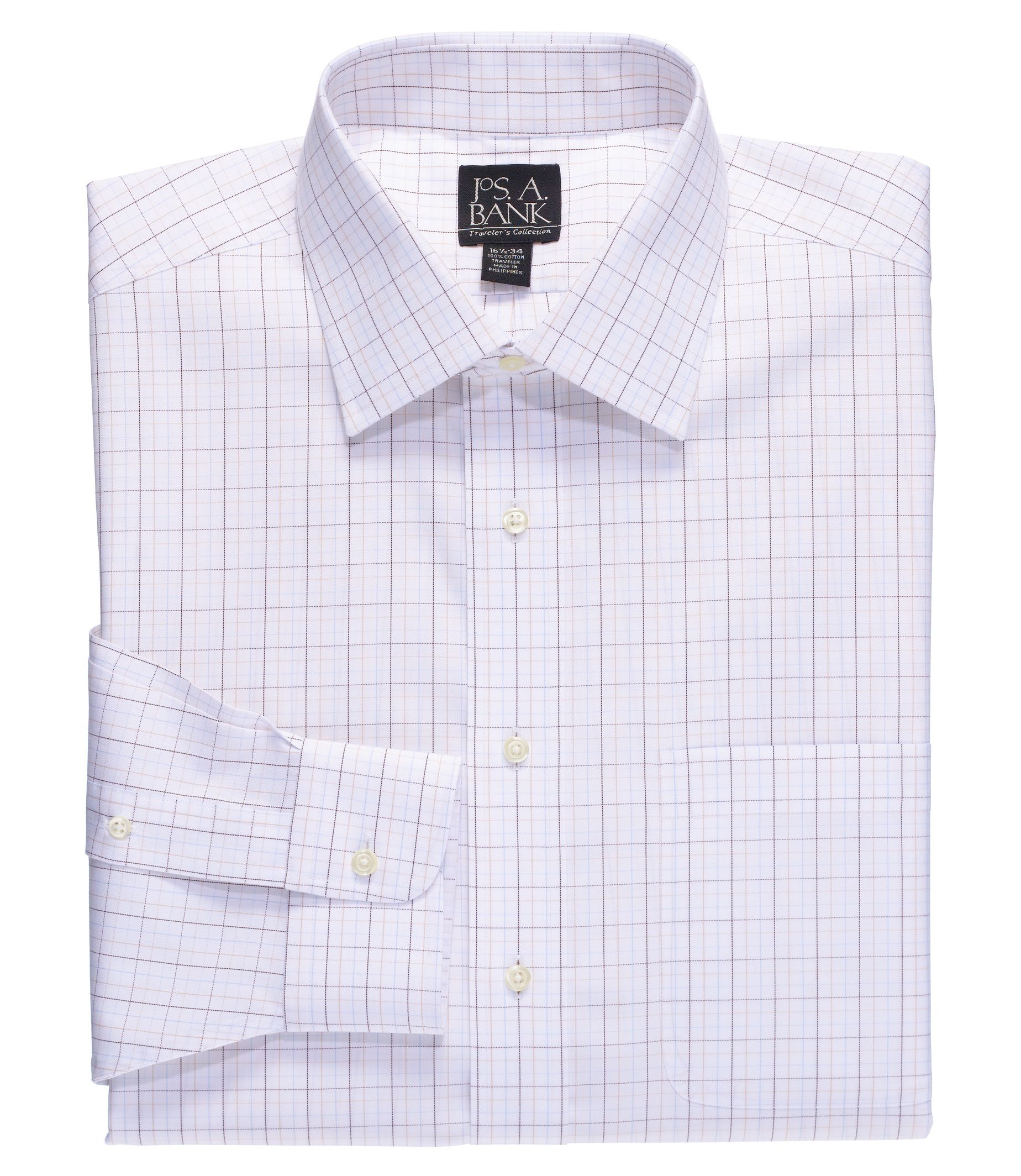 Traveler Tailored Fit Spread Collar Dress Shirt