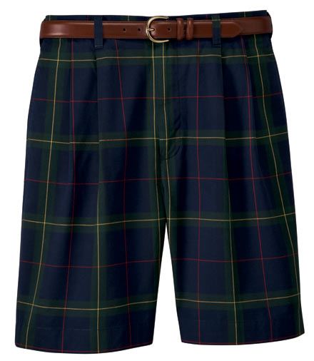 Pleated Poplin Shorts
