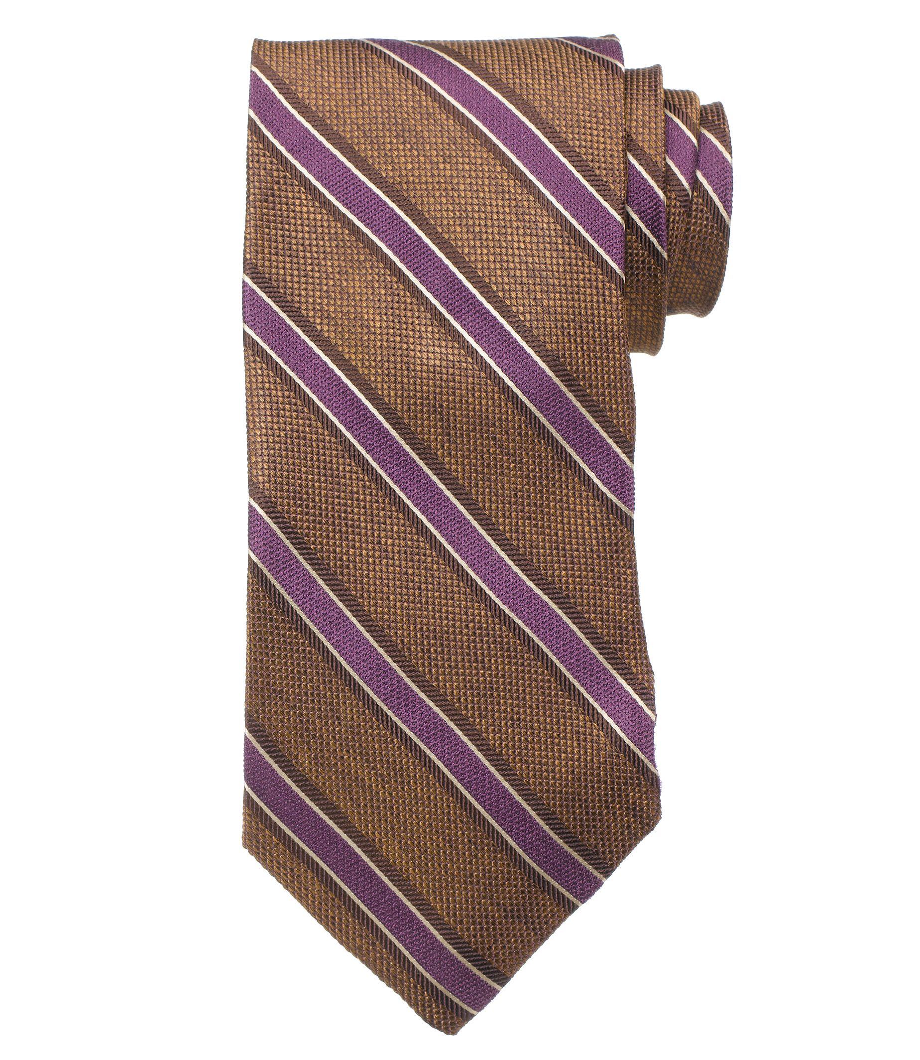 Joseph Textured Stripe Long Tie
